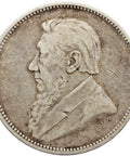 1893 Two Shilling South Africa ZAR Paul Kruger Silver Coin