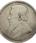 1894 2 Shilling South Africa Silver Coin Paul Kruger ZAR
