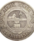 1894 2 Shilling South Africa Silver Coin Paul Kruger ZAR