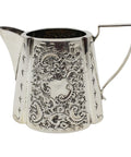 1894 Antique Victorian Era Sterling Silver Cream Jug Silversmiths Jones & Stevenson Birmingham Hallmarks