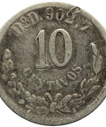1894 Do D 10 Centavos Mexico Coin Silver Durango Mint