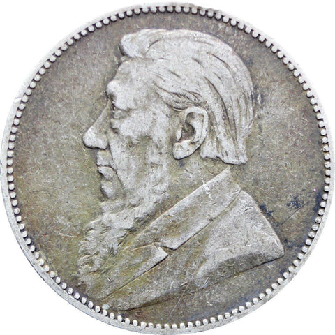 1894 Shilling South Africa Paul Kruger Silver Coin