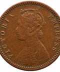 1895 1/12 Anna India British Queen Victoria Coin Calcutta Mint