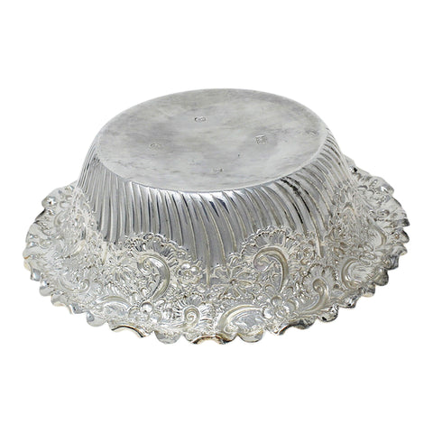 1895 Antique Victorian Era Sterling Silver Dish Silversmiths Hamilton & Inches Edinburgh Hallmarks
