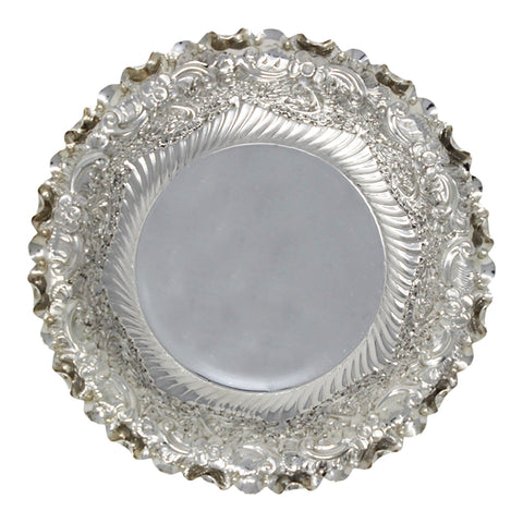 1895 Antique Victorian Era Sterling Silver Dish Silversmiths Hamilton & Inches Edinburgh Hallmarks