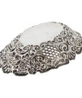 1895 Antique Victorian Era Sterling Silver Pierced Dish Silversmiths Ahronsberg Brothers Birmingham Hallmarks
