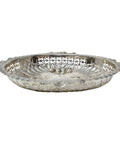 1895 Antique Victorian Era Sterling Silver Pierced Dish Silversmiths Elkington & Co Ltd Birmingham Hallmarks