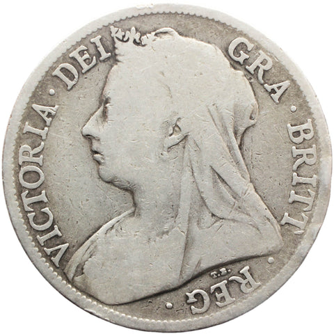 1895 Half Crown CoinGreat Britain Victoria Silver