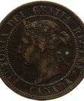 1895 One Cent Canada Queen Victoria Coin