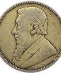 1895 One Shilling Coin South Africa Paul Kruger silver ZAR