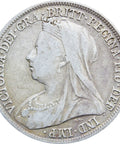 1895 Shilling Victoria Queen Great Britain Silver British Coin