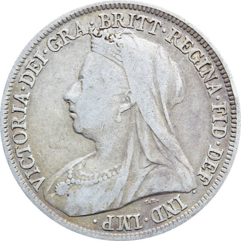 1895 Shilling Victoria Queen Great Britain Silver British Coin