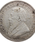 1896 2 and half Shilling South Africa Paul Kruger Silver Coin ZAR