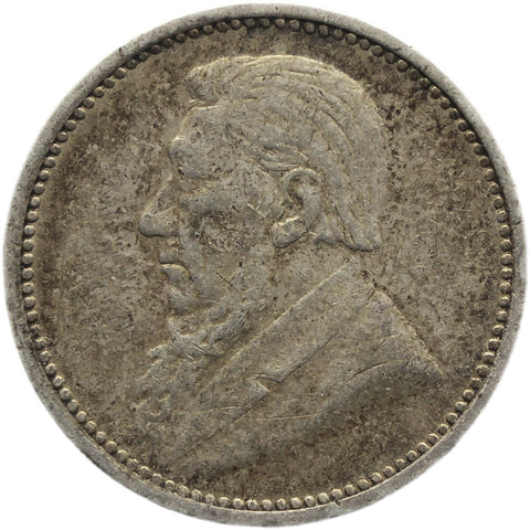 1896 3 Pence South Africa Coin Paul Kruger Silver ZAR