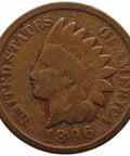 1896 One Cent United States Indian Head Coin
