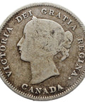 1897 5 Cents Canada Coin Victoria Silver