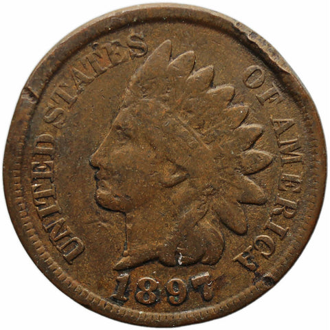 1897 One Cent US Coin Indian Head