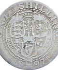 1897 Shilling Queen Victoria Great Britain Silver Coin