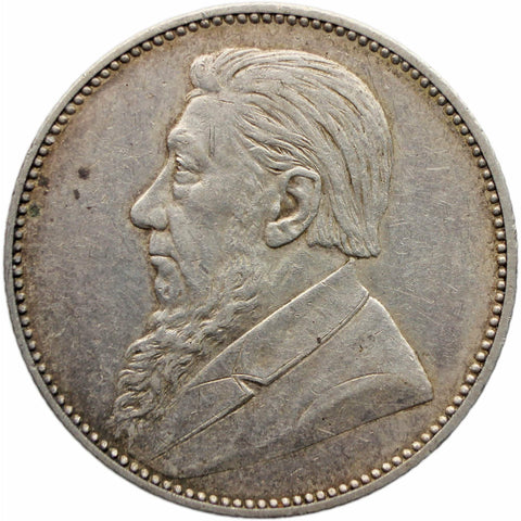 1897 Shilling South Africa Coin Paul Kruger Silver