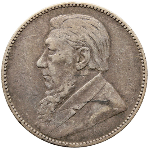 1897 Shilling South Africa Coin Paul Kruger ZAR Silver