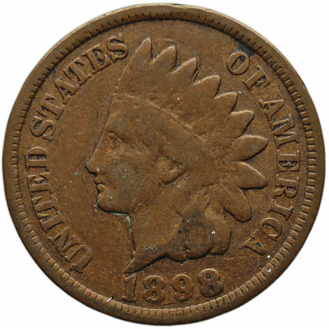 1898 One Cent United States Indian Head Coin
