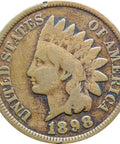 1898 One Cent United States Indian Head Coin