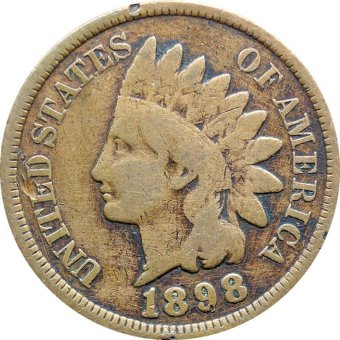 1898 One Cent United States Indian Head Coin