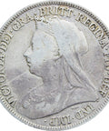 1898 Shilling Queen Victoria Great Britain Silver Coin