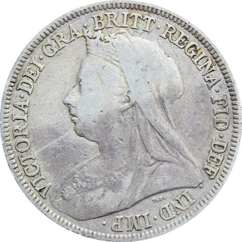1898 Shilling Queen Victoria Great Britain Silver Coin
