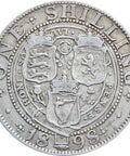 1898 Shilling Queen Victoria Great Britain Silver Coin