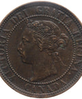 1899 One Cent Canada Queen Victoria Bronze Coin