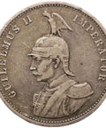 1899 One Rupie German East Africa Coin Wilhelm II Silver