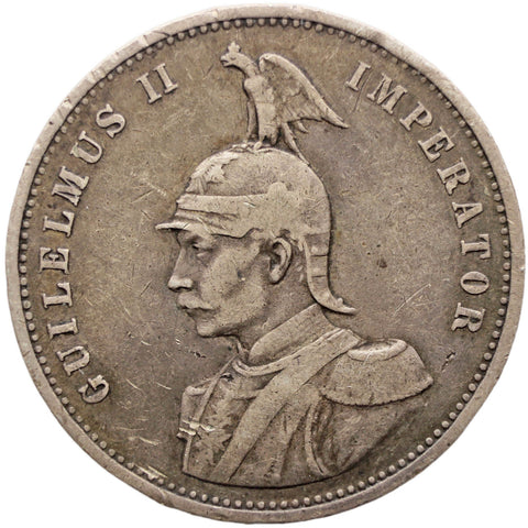 1899 One Rupie German East Africa Coin Wilhelm II Silver