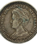 1900 10 Cents Netherlands Coin Wilhelmina Silver