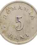 1900 5 Bani Romania Coin Carol I