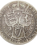 1900 Florin Victoria Silver Great Britain Coin Two Shillings (3rd portrait)