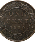 1900 H One Cent Canada Queen Victoria Coin Bronze