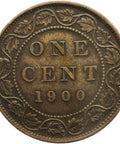 1900 H One Cent Queen Victoria Coin Canada