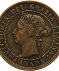 1900 H One Cent Queen Victoria Coin Canada