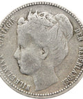 1900 Quarter Gulden Curaçao Netherlands Antilles Wilhelmina Silver Coin