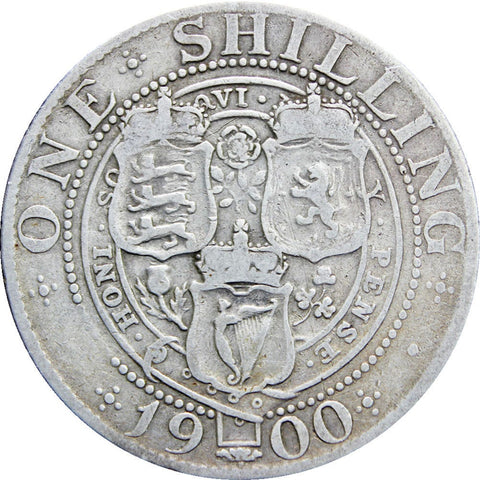 1900 Shilling Queen Victoria Great Britain Silver Coin