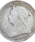 1900 Shilling Queen Victoria Great Britain Silver Coin