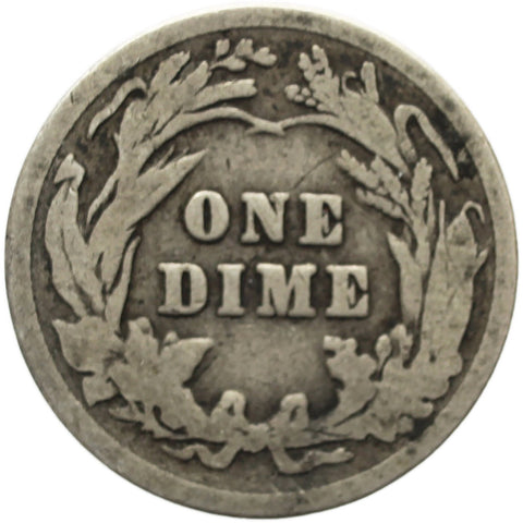 1901 One Dime United States Barber Coin Silver