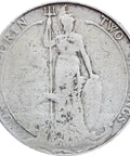 1902 - 1910 One Florin Edward VII Great Britain 2 Shillings Silver Coin