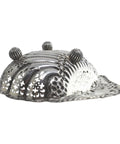 1902 Antique Edwardian Era Shell Shaped Sterling Silver Pierced Dish Silversmith Henry Atkin Sheffield Hallmarks