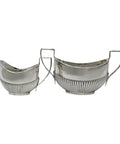 1902 Antique Edwardian Era Sterling Silver Sugar Bowl and Cream Jug Silversmiths L Bennet & Co Birmingham Hallmarks