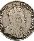 1902 Ten Cents Hong Kong Coin Edward VII Silver