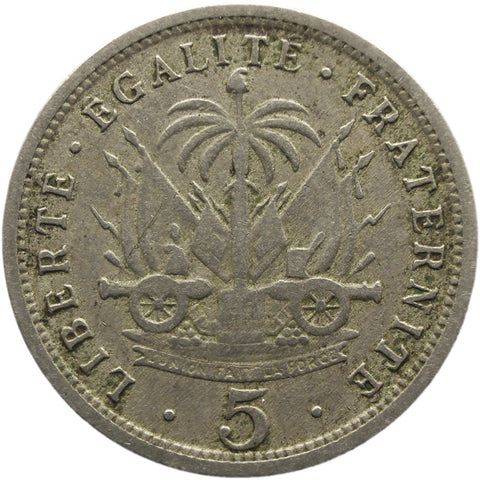 1904 5 Centimes Haiti Coin Pierre Nord - Alexis
