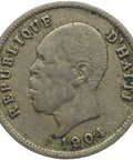 1904 5 Centimes Haiti Coin Pierre Nord - Alexis