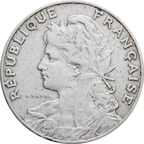 1905 25 Centimes Coin France Coins Old Money Antique Numismatic Collectible Laureate liberty head facing left